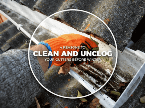 Clean And Unclog Gutters