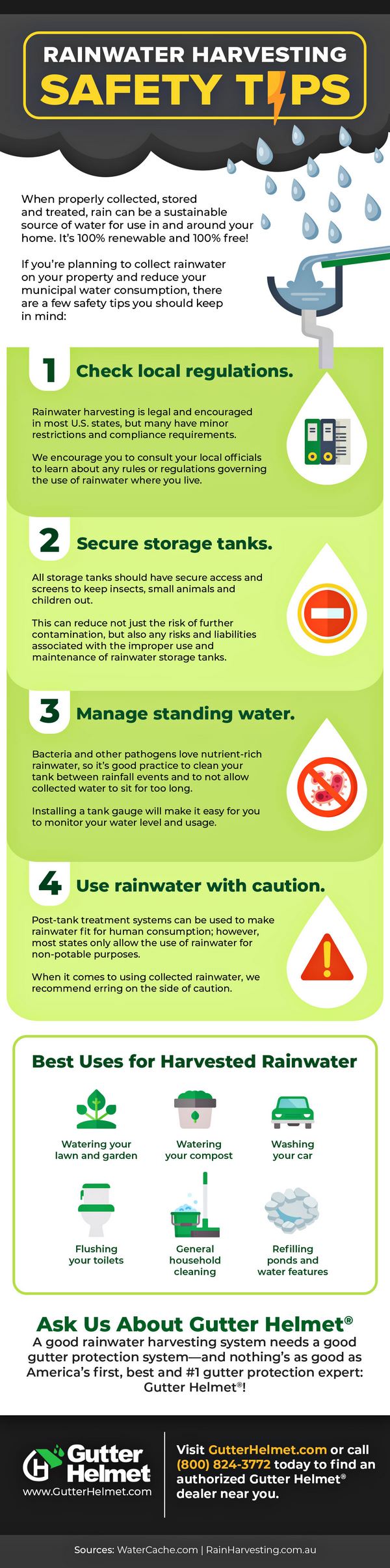 Infographic: Rainwater Harvesting Safety Tips