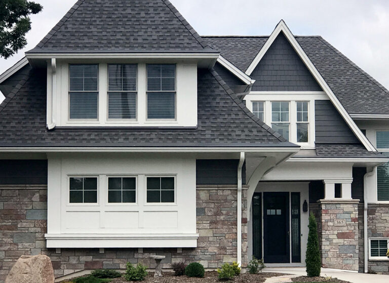 Gutter Helmet on 2-story house